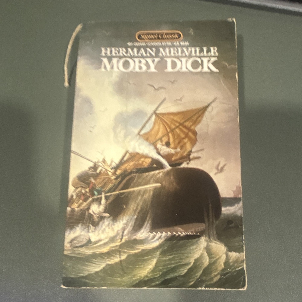 Signet Classic Moby Dick Herman Melville Paperback Fiction Young Adult Whaling